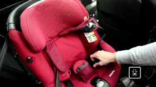 MaxiCosi  How to install the AxissFix car seat in your car [upl. by Audres]