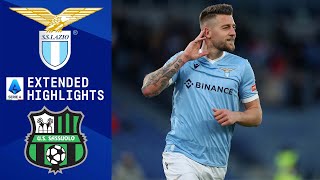 Lazio vs Sassuolo Extended Highlights  Serie A  CBS Sports Golazo [upl. by Whitby]