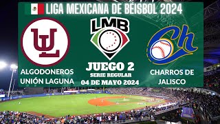 ⚾️Algodoneros vs Charros de Jalisco⚾️Donde Verlo EN VIVOLiga Mexicana de Béisbol 2024 [upl. by Alat]