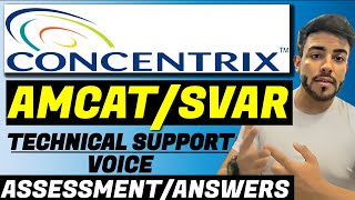 Concentrix Technical Support Assessment  AMCAT amp SVAR Test  How to Pass Concentrix Assessment [upl. by Liv199]