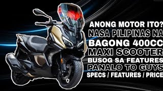 NASA PILIPINAS NA  BAGONG 400CC MAXI SCOOTER  PRICE REVEAL  FUTURISTIC DESIGN  SPECS  FEATURES [upl. by Gnak572]