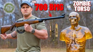 700 BMG Rifle vs Zombie Torso How Powerful Is 700 BMG [upl. by Eesyak336]