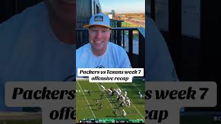 Packers vs Texans week 7 offensive recap greenbaypackers packers nfl packersvstexans [upl. by Stoecker]