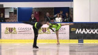 1 A MALINKIEWICZ  S LOFEK POL  ISU JGP Baltic Cup 2011 Junior Pairs Free Skating [upl. by Adnilasor]