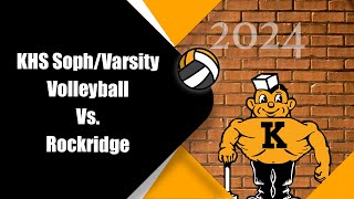 KHS SophVarsity Volleyball Vs Rockridge [upl. by Epoillac881]