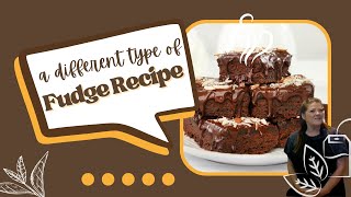 Chocolate Fudge Recipe  A Different Type Of Homemade Fudge [upl. by Maya]