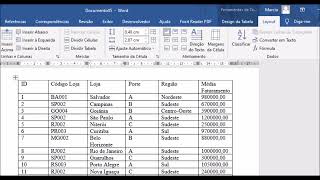 Alinhamento de dados em tabelas no Word [upl. by Schrader]