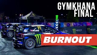 Ken Blocks Gymkhana  Solberg v Kristoffersson  FINAL  BURNOUT [upl. by Ahsienauq]