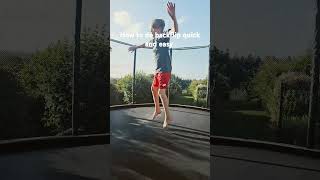 How to do backflip quick and easy shorts backflip tutorial [upl. by Eiznikam]