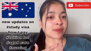 rules changed🇦🇺  how I paid my fee aged care job  nursing [upl. by Naellij]