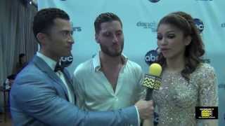 Val Chmerkovskiy amp Zendaya on Dress Rehearsal Injury [upl. by Scevor236]