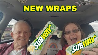 Subway NEW Wraps 42 amp 45 Review foodreview fastfoodreview fastfood subway [upl. by Ackler]