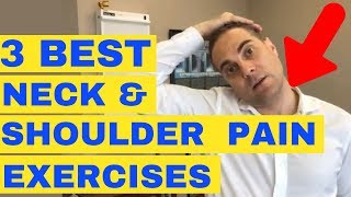 3 Best Neck And Shoulder Pain Exercises And Stretches by Chiropractor in Vaughan Dr Walter Salubro [upl. by Byrn]