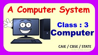 A Computer System Class  3  CAIE  CBSE  Computer Parts and Functions  Hardware and Software [upl. by Meeks]