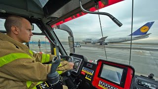 Feuerwehr Doku Alarm für die Flughafenfeuerwehr Frankfurt  Einsatz am Fraport [upl. by Marmawke]