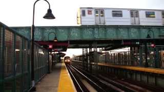 MTA New York City Subway  New Lots Avenue amp Canarsie Bound R62 amp R143 3 amp L Trains  Livonia Avenue [upl. by Tevlev250]