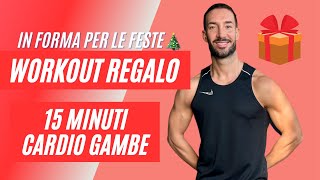 IN FORMA PER LE FESTE WORKOUT CARDIO GAMBE [upl. by Eleazar]