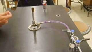 How to light Bunsen burner [upl. by Hcir]