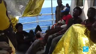 Migrant rescue ship stranded at sea after Italy turned it down [upl. by Weingartner]