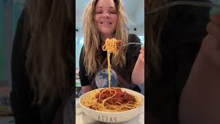 Trisha Paytas Delicious Pasta Time Cooking and Tasting [upl. by Harihs]