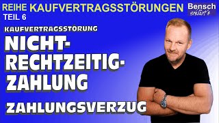 Kaufvertragsstörungen Teil 6 Die NichtRechtzeitigZahlung Zahlungsverzug [upl. by Lorsung367]