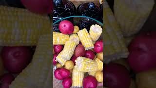 Easy Seafood Boil  Foodie Shorts [upl. by Nojad70]