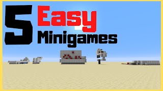 5 Easy Minigames TUTORIAL  Minecraft [upl. by Kahcztiy]