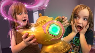 MAGiC LAMP real life OBBY Basement challenge with Adley Niko and Friends for magical roblox pets [upl. by Narej]