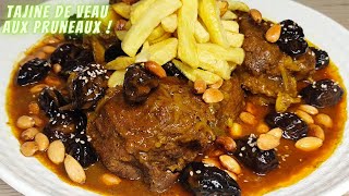 LE MEILLEUR TAJINE DE VEAU AUX PRUNEAUX 🤤tajineauxpruneauxcookingbynissou  tajinedeveau [upl. by Bollen272]