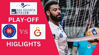 Halkbank Ankara vs Galatasaray HDI Istanbul  Efeler Ligi 20232024 PlayOff  Match highlights [upl. by Ellebasi]