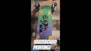 Skateboard Printing RavagersquotDown That Roadquot skateboarding screenprinting [upl. by Arriek]