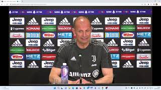 VIDEOCONFERENZA STAMPA DI MASSIMILIANO ALLEGRI ALLA VIGILIA DI JUVENTUS INTER [upl. by Hedda]