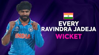 Every Ravindra Jadeja wicket at Cricket World Cup 2023 [upl. by Akemed684]