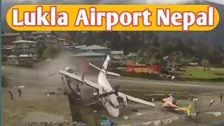 Nepal Lukla Airport Crash Landing amp Takeoff [upl. by Bever507]