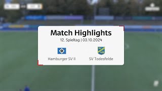 Hamburger SV II siegt Zuhause deutlich gegen den SV Todesfelde l Regionalliga Nord 12 Spieltag [upl. by Yerak]