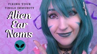 ASMR  ALIEN EAR NOMS  Fixing Your Tingle Immunity  Wiggly Mouth Sounds amp Personal Attention [upl. by Lladnarc]