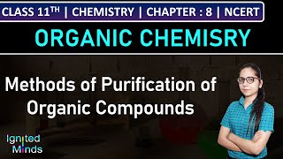 Class 11th Chemistry  Methods of Purification of Organic Compounds  Chapter 8  NCERT [upl. by Nairim]