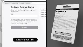 How to redeem a Roblox Gift Card [upl. by Newmann]