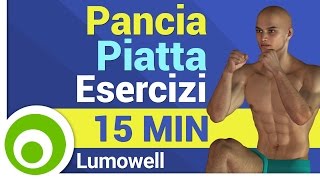 Pancia piatta  Esercizi Addominali in Piedi  15 Minuti [upl. by Lhadnek]