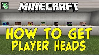 Minecraft Tutorial How To Get Player Heads [upl. by Bouley40]