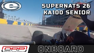 EKN OnBoard  SKUSA SuperNationals 26  Chase Jones  Odenthal Racing Products [upl. by Vito923]