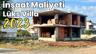 Müstakil Lüks Villa Maliyeti  Kaba İnşaat 2023 Maliyeti [upl. by Aylat]