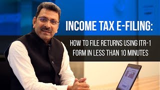 Income Tax EFiling How To File Returns Using ITR1 Form In Less Than 10 Minutes [upl. by Sidney]