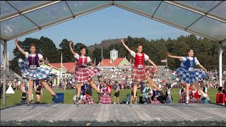 Scottish Lilt Highland dancing competition during the 2024 Braemar Gathering in Scotland [upl. by Annej948]