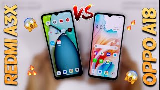 Redmi A3x vs OPPO A18 Comparison  Low Range Smartphones [upl. by Jeggar]