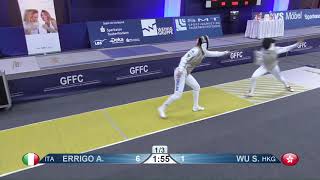 2019 122 T64 16 F F Individual Tauberbischofsheim DE WC YELLOW WU Sophia HKG vs ERRIGO Arianna ITA [upl. by Alejna]