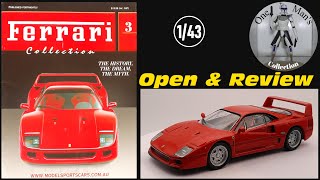 Ferrari Collection Magazine 3  143 Scale Ferrari F40 1987  Unboxed Review [upl. by Marwin]