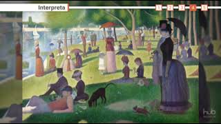 Una domenica pomeriggio allisola della Grande Jatte  George Seurat [upl. by Ahcsrop197]