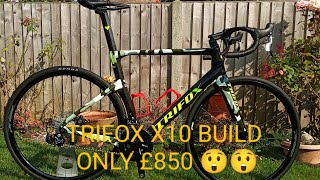 TRIFOX X10 A CARBON AERO BIKE BUILD FOR UNDER £8501000😲 22 SPEED 85 KG TOTAL WEIGHT 💯 VALUE👍 [upl. by Ainimreh]