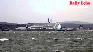 Hoegh Osaka being refloated [upl. by Hermann]